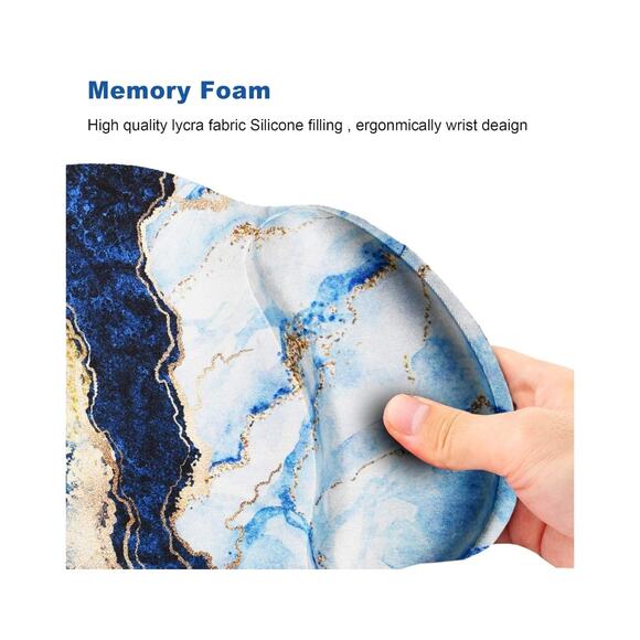 Ergonomic Mouse Pad Wrist Rest Support Gel, Non Slip Rubber Base Pad PC Laptop - Picture 3 of 9